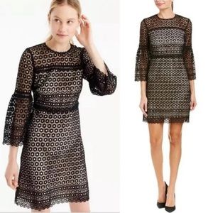 J.Crew Daisy lace dress with Bell sleeves. Size 14, only worn once.